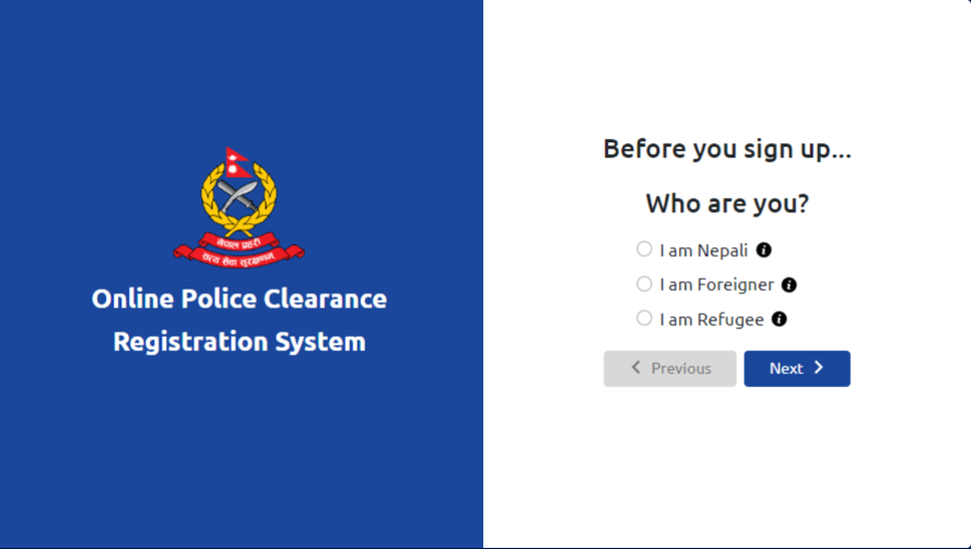 police report online Nepal