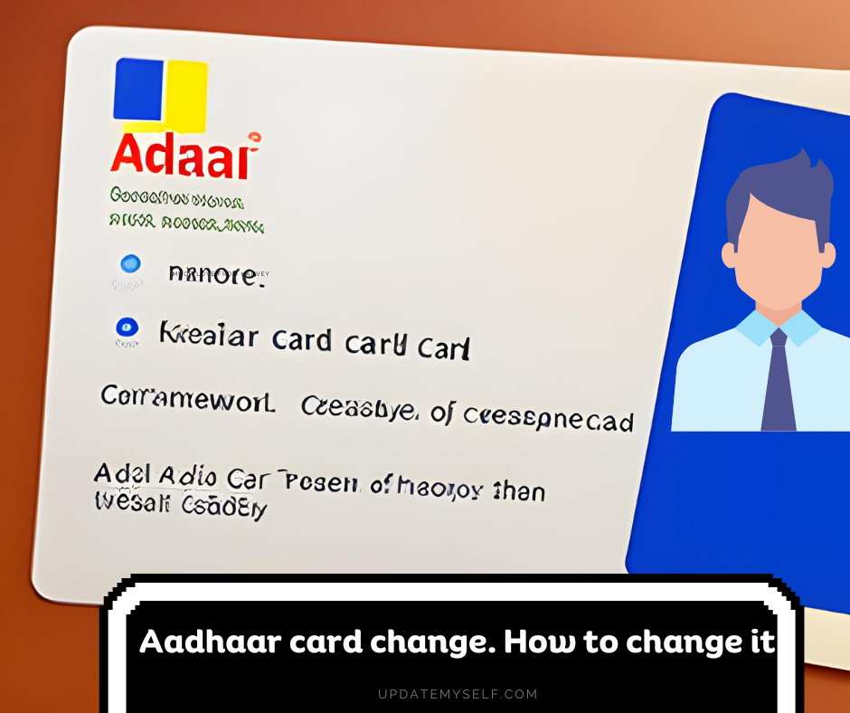 Adhar card photo change