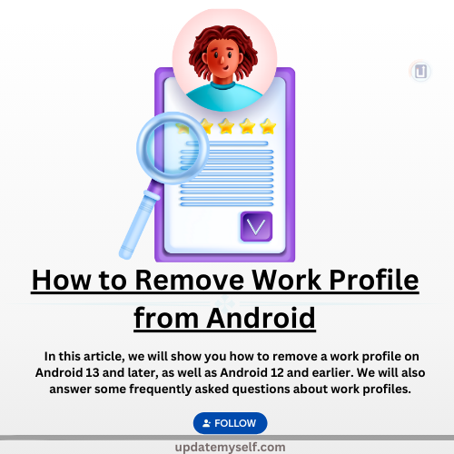 How to Remove Work Profile from Android